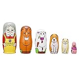 Diese Nistpuppen können als Ornamente und Geschenkboxen oder als Schmuck, Kleinigkeiten, Süßigkeiten usw. verwendet werden.