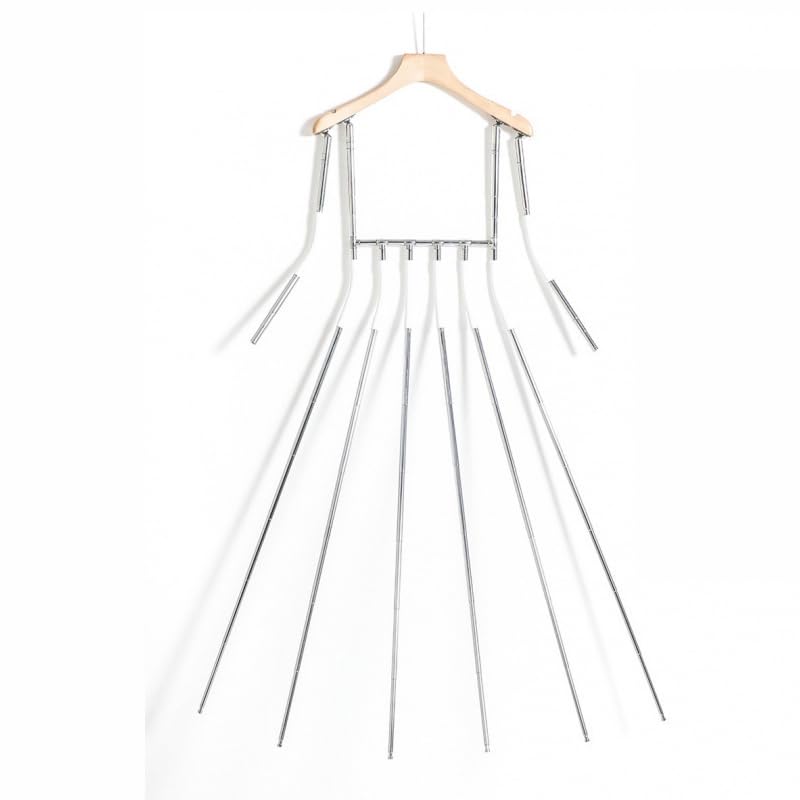 Fini les vêtements déformés avec le cintre réglable rétractable de mannequin 36-145 cm