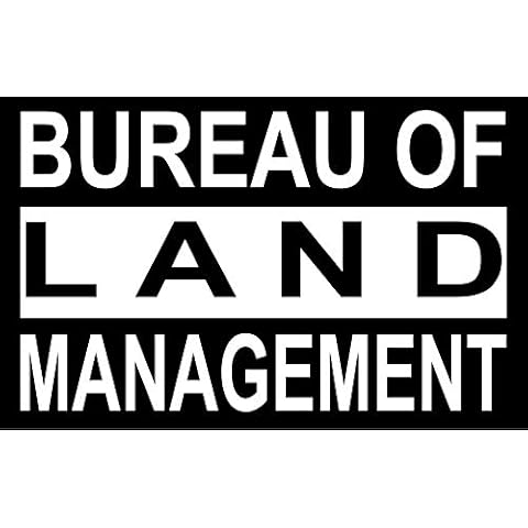BLM Bureau of Land Management - Funny Black Lives Matter Parody Sticker Vinyl Window Decals for Vehicles, Removable Bumper Sticker for Cars, Laptop Computer, Walls, 8.5 inches by 5.5 inches Cover