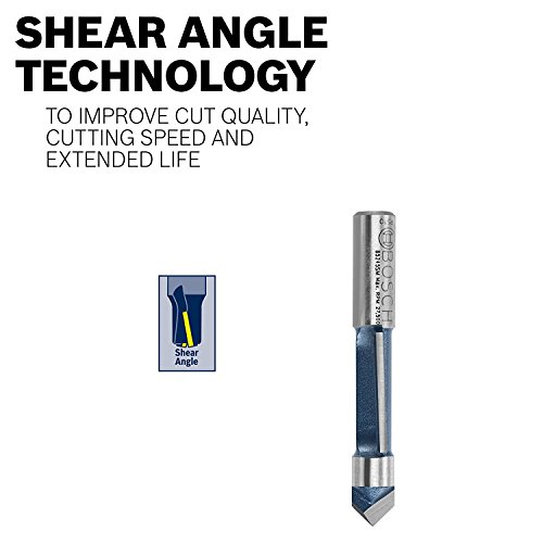 Bosch 85220M 90° x 1-1/4 In. Carbide Tipped V-Groove Bit
