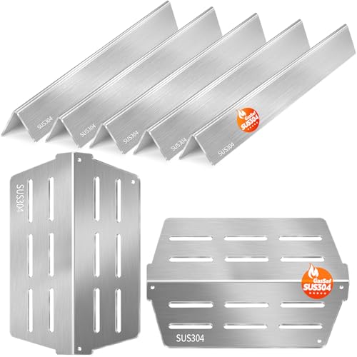GasSaf Grill Flavorizer Bars & Heat Deflector for Weber Genesis