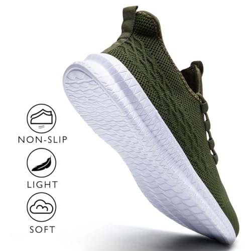 Image of Mens Running Tennis Casual Walking Shoes Fashion Athletic Gym Sports Sneakers for Men Breathable Lightweight Comfortable Shoes