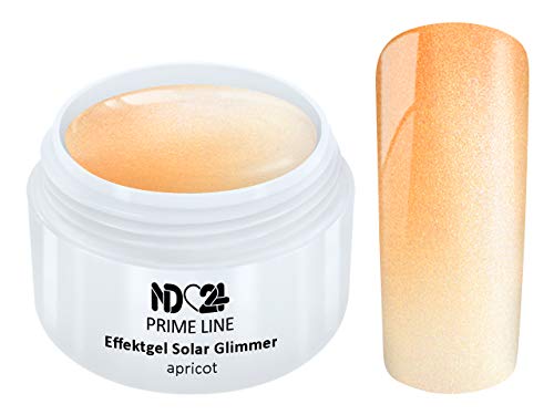 Prime Line - Uv Led Effekt Gel Solar Glimmer Apricot - Made in Germany - 5ml Prime Line - Uv Led Effekt Gel Solar Glimmer Apricot - Made in Germany - 5ml