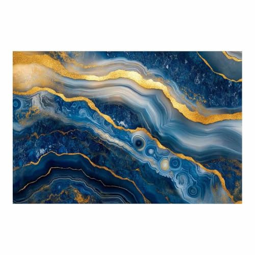 Peinture fluide bleu doré pour la décoration de la chambre d'un garçon