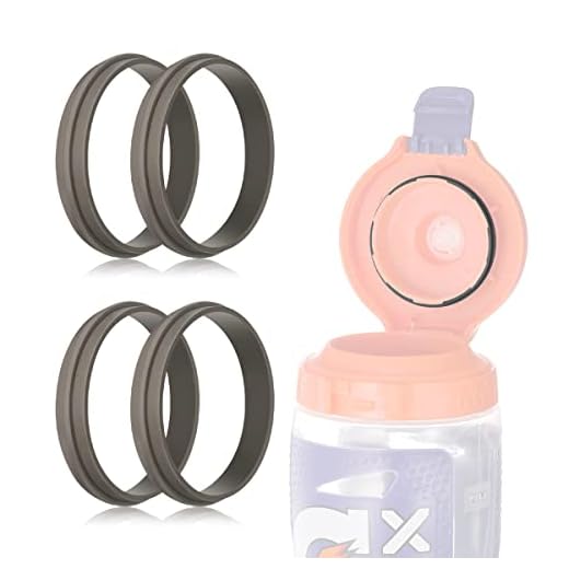 AIEVE 4 Pack Replacement Gasket Rubber Seal Compatible with Gatorade Water Bottle Gatorade GX Bottle