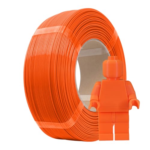 Image of eSUN PLA+ Refilament 1.75mm, 3D Printer Refill PLA Plus, Dimensional Accuracy + /- 0.03mm, 1KG Spoolless 3D Printing Filament for 3D Printers, Orange