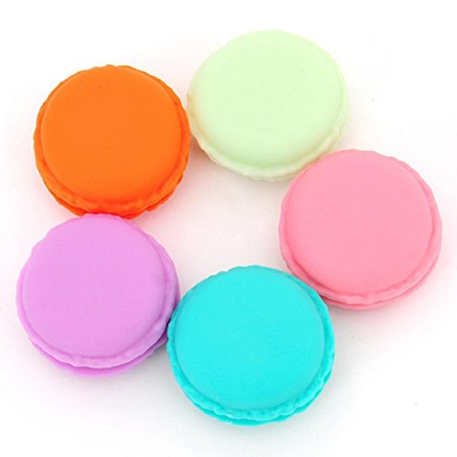 Lookatool 6 Pcs Mini Earphone Sd Card Macarons Bag Storage Box Case Carrying Pouch #TOP1
