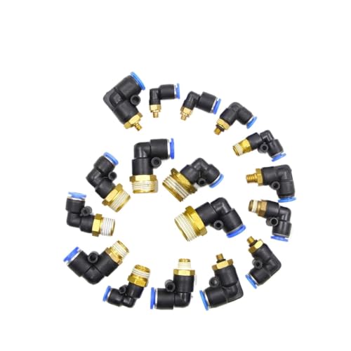 Conector neumático PL para evitar dobleces en mangueras de aire comprimido 2