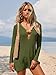 ANRABESS Women Beach Cover Ups 2026 Summer Crochet Knit Swimwear Mesh Bathing Suit Hollow Out Dress Swimsuit Vacation Clothes Green Small