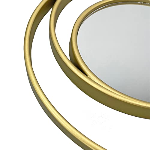 Gomaize Cute Wall Mirror With Sun&Moon-Shaped Set Of 3 Mini Wall Hanging Mirror Boho Home Decor For Apartment Living Room，Bedroom&Bathroom Ideas （Gold） #TOP4