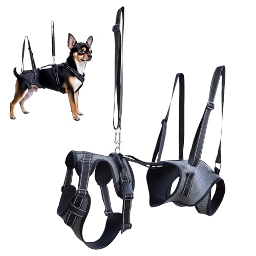 Pettorina per cani da sollevamento a corpo intero, imbracatura regolabile per il recupero di cani anziani disabili, supporto per il trasporto di cani anziani con problemi di mobilità feriti
