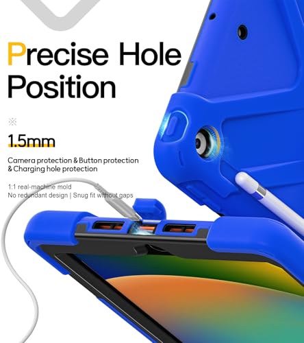 Carcasa iPad 10.2 antigolpes con soporte giratorio y correa de mano 7