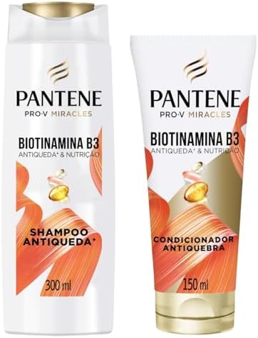 Kit Pantene PRO-V Miracles Antiqueda & Nutrição Biotinamina B3 Sh...