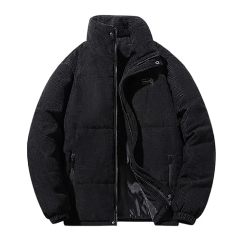 Veste coupe vent homme matelassée contre le froid hivernal avec manches longues protectrices