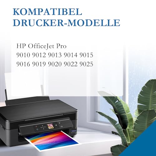 963XL Multipack Wiederaufbereitet Kompatibel für 963 HP 963XL Druckerpatronen für HP Officejet Pro 9010 Patronen für HP Officejet Pro 9012 9014 9020 9015 9016 9018 9019 9022 4-Pack