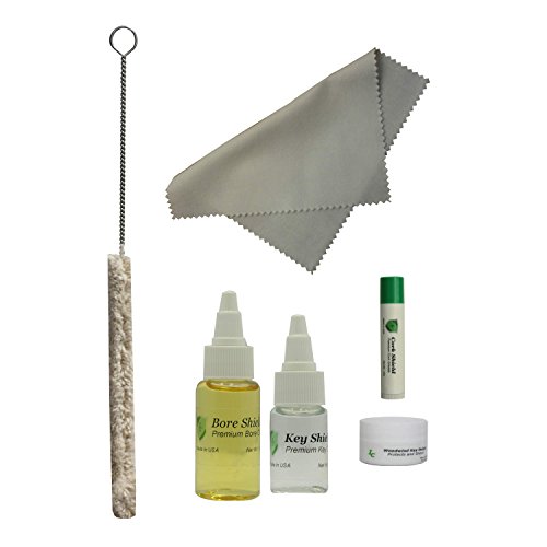 Clarinet Care Kit, Bore Oil, Key Oil, Polishing Cloth, Cork Grease, Cotton Swab