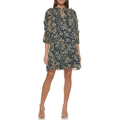 Robe Eloise Tommy Hilfiger à volants et manches longues pour femme chic