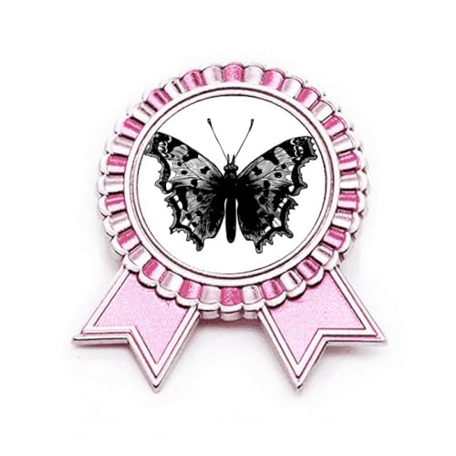 Broche noir Art déco Rose en métal taille M, un bijou de créateur géométrique