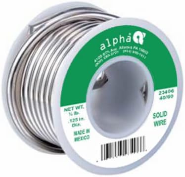Alpha Metals AM23406 Leaded General-Purpose Solder, 125-In., 8-oz. - Quantity 10