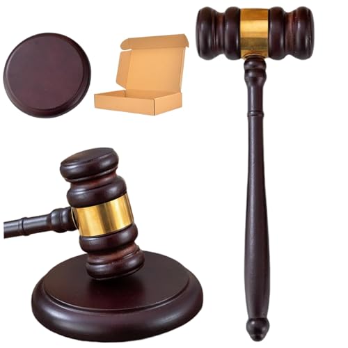 Martillo de juez de madera para mesas directivas y despachos 5
