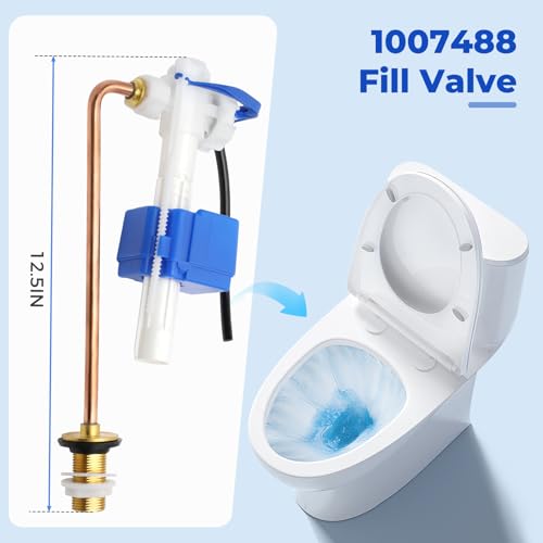 Image of 1007488 Fill Valve Assembly, Toilet Fill Valve Assembly Replacement Valve Kit
