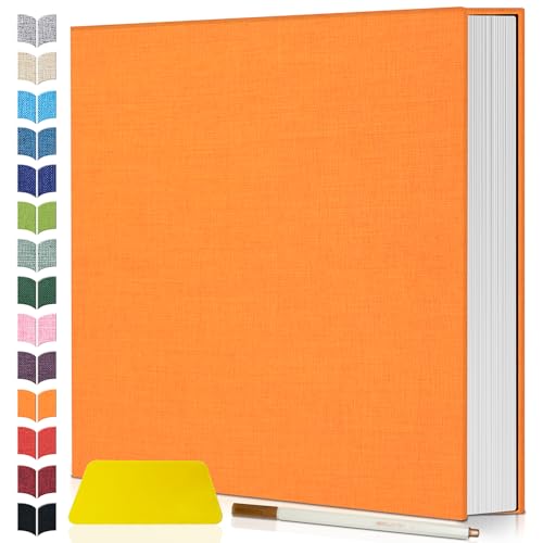 Image of Artfeel Photo Album Self Adhesive Scrapbook,Large Photo Book for 4x6,5x7,8x10 Pictures,DIY Album for Baby Wedding Family Travel Birthday,with Metallic Pen and Scraper