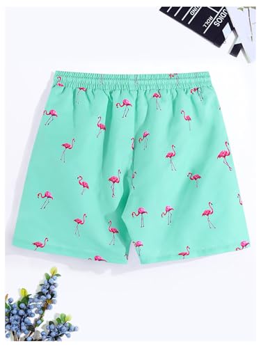 Floerns Men's Graphic Print Drawstring Waist Swim Trunks Shorts Bathing Suit2