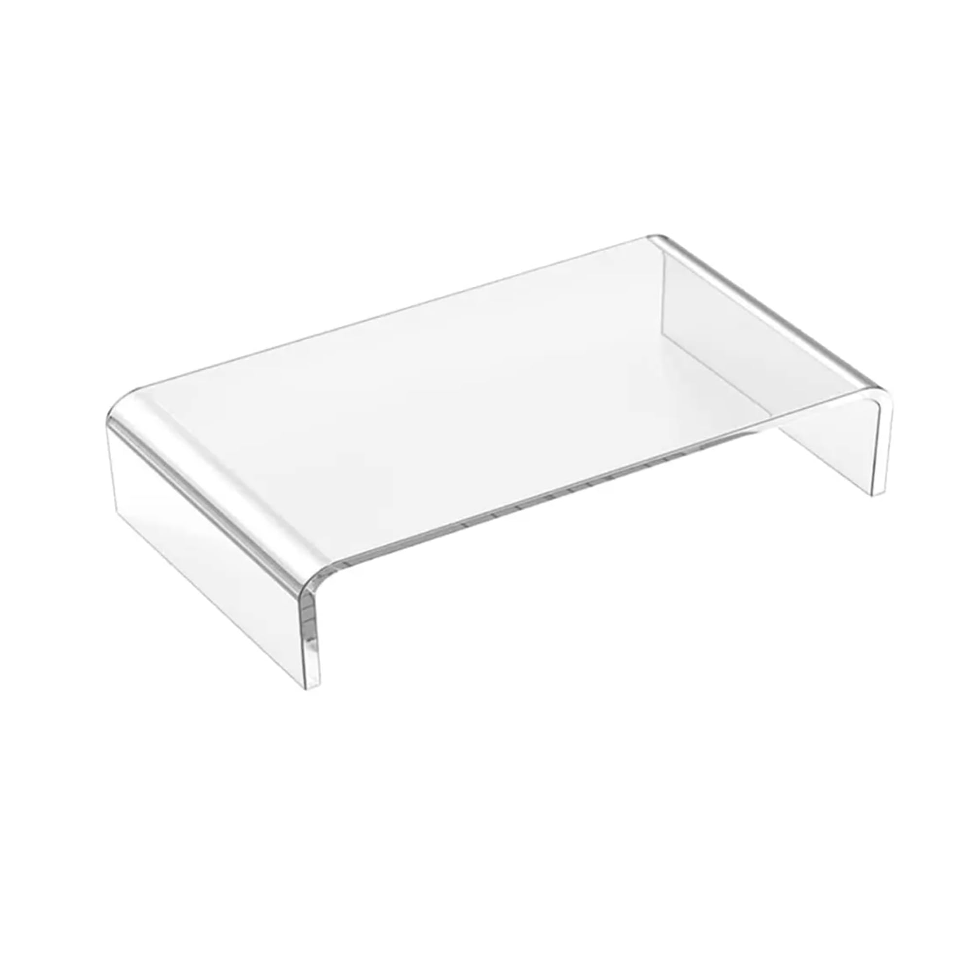 Genérico Soporte Elevador de metacrilato 8mm transparente para monitor, expositor metacrilato, figuras pop, maquillaje, perfumes, pintauñas, colecciones, ect... (55 x 45 x 15)