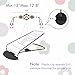 iGRATENS Baby Bjorn Bouncer Toy Bar, Toy for Baby Bouncer Soft & Bliss, Easy to Attach and Remove, Child-Friendly Materials, Exciting Design for Curious Babies, Black and White Flowers