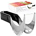 Watermelon Slicer Corer & Saver, For Melons & More, Cutter Tongs, Stainless Steel Knife Peeler by Kitchen Dreams
