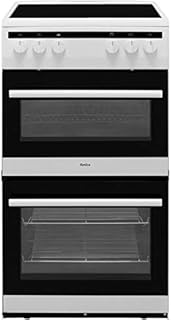 Amica 50cm Double Cavity Electric Cooker with Ceramic Hob - White