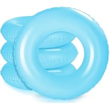 4 Pcs Inflatable Pool Floats Swim Rings for Adults Colorful Swim Inner Tube Swimming Ring Raft Float Toys for Beach Swimming Pool Party Supplies33 Inch,Blue