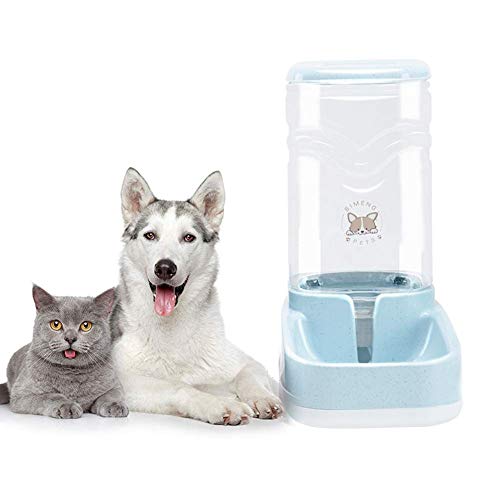 Old Tjikko Dog Water Dispenser,Pet Automatic Waterer,3.8L Gravity Water Dispenser Station Self-Dispensing Drinking