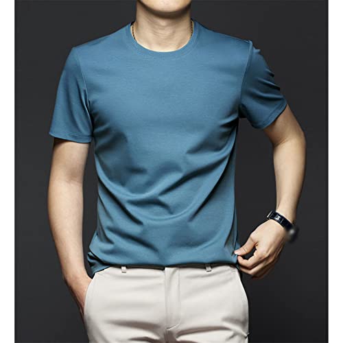 T-shirt d'été en coton de qualité supérieure Kelsiop col V Baolan M - 6
