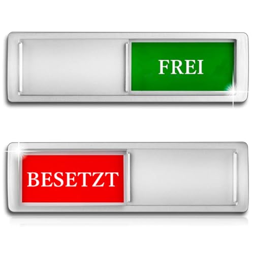 Luimode FREI-BESETZT Schild Schiebeschilder Klebeschild Toilette Schild...