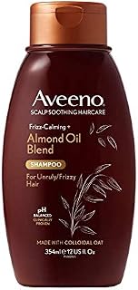 Aveeno Itchy Scalp Soothing & Anti Frizz Hair Shampoo with Almond Oil for Hair Prone to Frizz 354ml