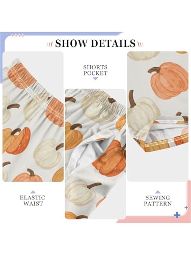 Watercolor Pumpkins Boys Pants for Kids Jogger Pants with Pockets S4