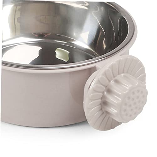 BESPORTBLE 3stücke Stainless Steel Pet Feeder Wandmontierter Futternapf Für Hunde Und Katzen Kleiner Grauer Futternapf Mit Rutschfester Aufhängung Leicht Zu Reinigen Und Stabil Für