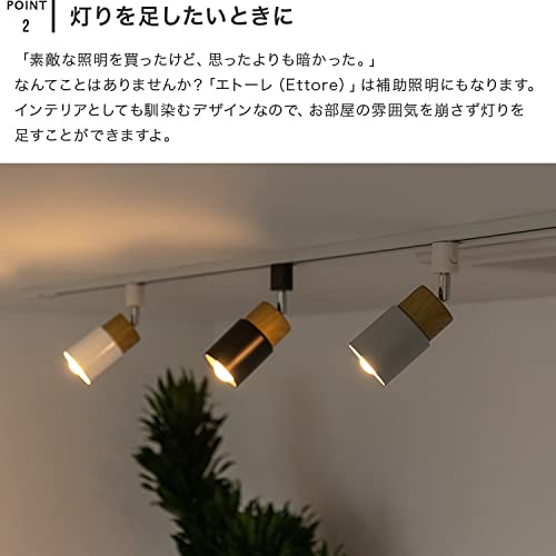 Amazon | BELLED スポットライト 1灯 エトーレ ダクトレール用 照明