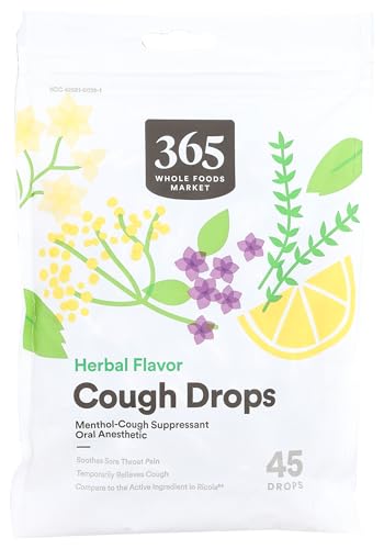 365 by Whole Foods Market, Herbal Cough Drops, 45 Count