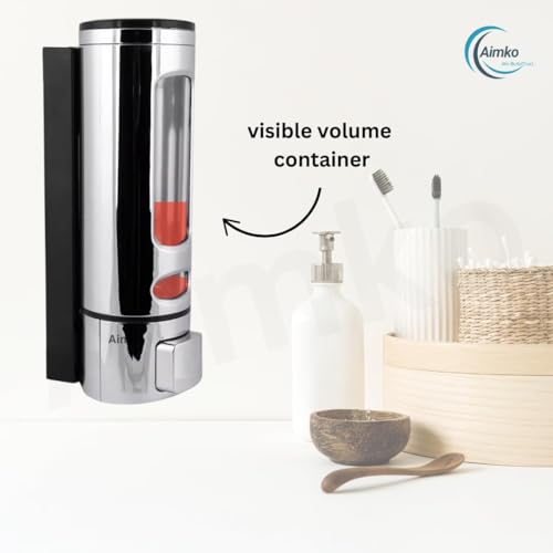 Image of Wall-Mounted Liquid Soap Dispenser | Multi-Use for Hand Sanitizer, Shower Gel, Dish Soap, Shampoo & Foam | ABS Plastic, Leak-Proof, Refillable - Ideal for Bathroom & Kitchen (Silver)