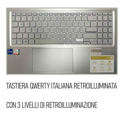 Notebok display OLED 15.6" pantone valitated, Intel I7 13620H, Ram 16Gb, SSDPci Nvme da 512Gb, Windows 11, wi-fi 6, webcam, Usb3.2, Hdmi, Bt5.3, Tastiera retroilluminata, Preconfigurato - Notebook - Immagine 4