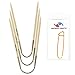 Produktbild addi CraSy Trio Bamboo 24cm 3.0mm Bundel mit 1 Artsiga Crafts Aluminum Maschenhalter