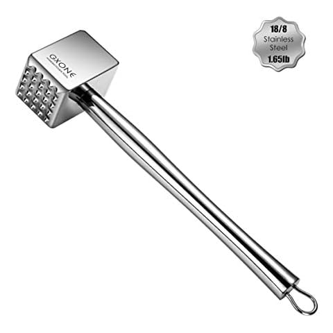 Meat Tenderizer,304 Stainless Steel Heavy Sturdy Meat Mallet/Pounder/Hammer Tool(1.65lb) Cover