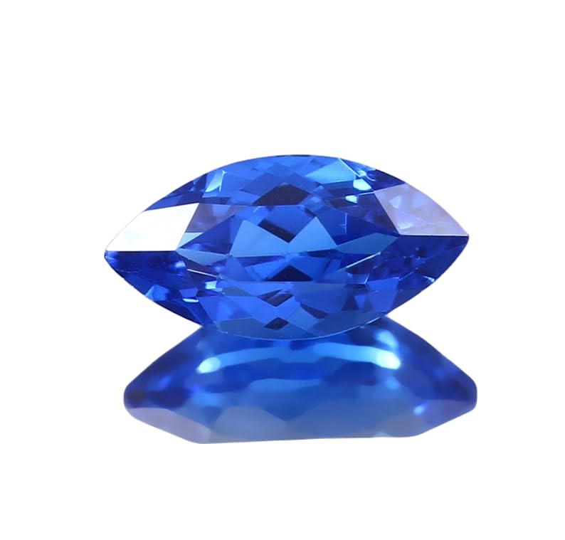 Saphir bleu bleuet naturel 14x7mm taille marquise pour création de bijoux de valeur GH_NAT_12466