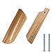 Piutouyar 64mm / 2.5 Inch Hole Centers Wooden Handles, Decorative Furniture Pulls, Painted Smoothly Kitchen Handles for Cupboard, Closet, Drawer, Wardrobe, 3.7Inch Long (10Pcs)