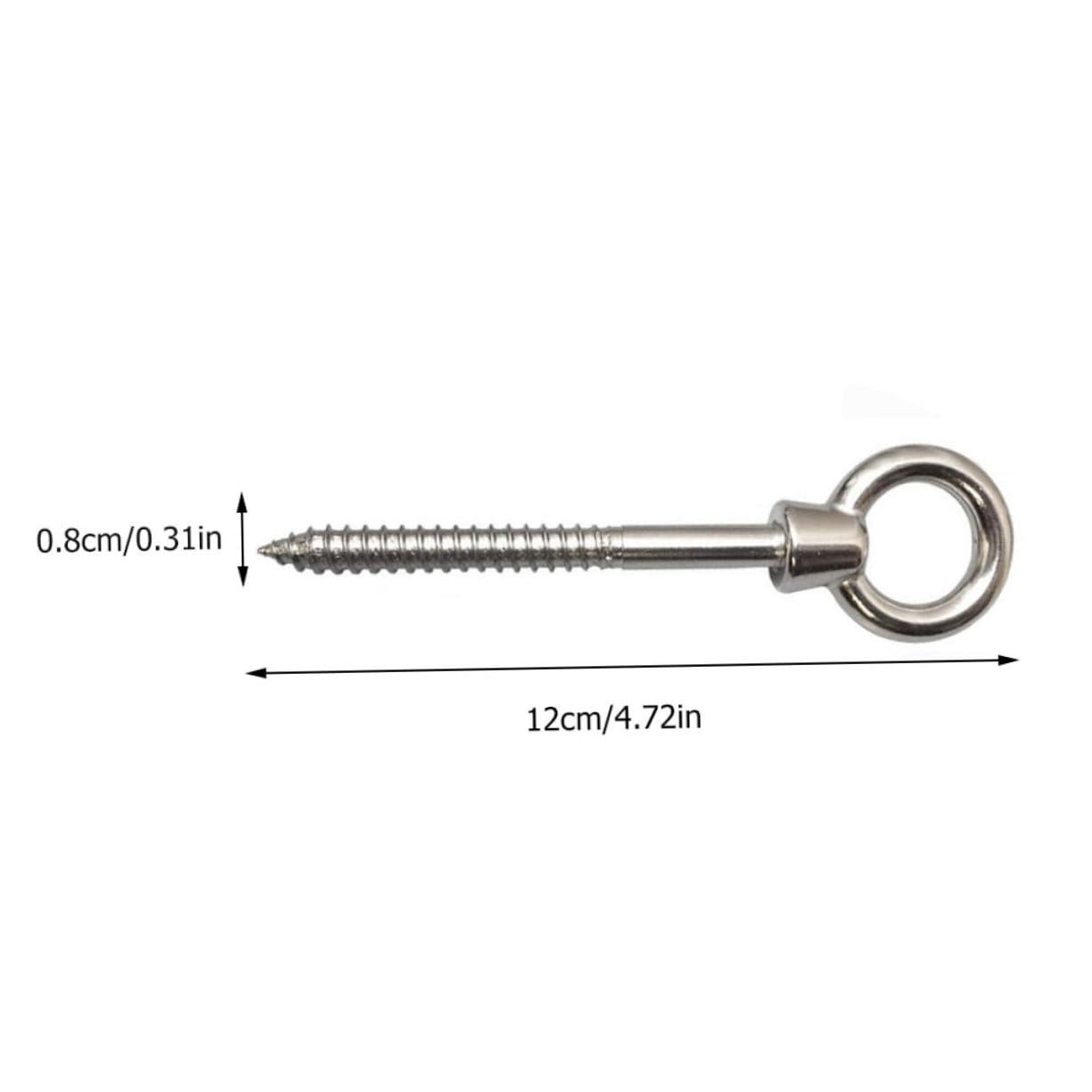 CIYODO 4-Piece Stainless Steel Camping Hook Kit Hammock Hanging Hardware for Wall Studs Drywall and Posts