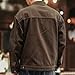 Maiyifu-GJ Men's Denim Trucker Jackets Fashion Slim Fit Jean Jacket Vintage Distressed Motorcycle Coats Cotton Outerwear (Coffee-3,X-Large)