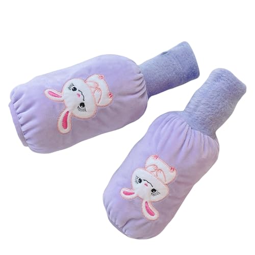 Winter Warmth Oversleeve Gloves For Kids With Cartoon Rabbits Thicken Arm Sleeve Fingerless Gloves For Student Daily Use