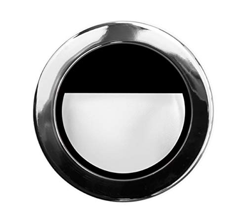 Balises design ALZIR-SHE/A RC chrome finition noire haut de gamme 230V